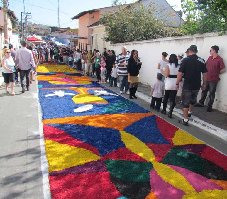 Tapetes de Corpus Christi, em Santana de Parnaíba 