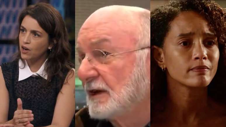 Manuela Dias, Silvio de Abreu e Raquel (Tais Araujo) de Vale Tudo