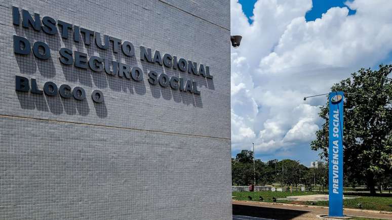 Prédio do Instituto Nacional do Seguro Social. Edfício sede do INSS, em Brasília
