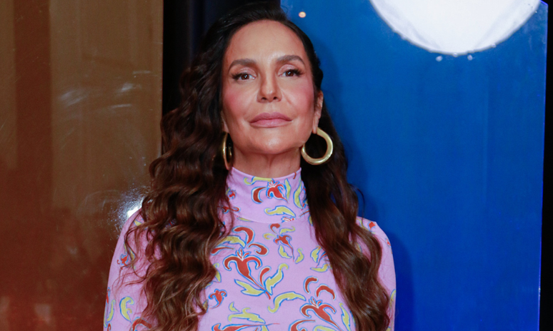 Ivete Sangalo em evento de lançamento da sua turnê