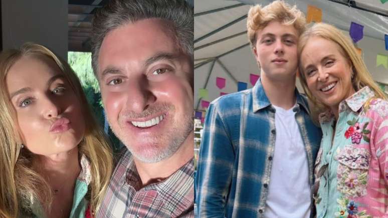 Angélica e Luciano Huck com filho Benício