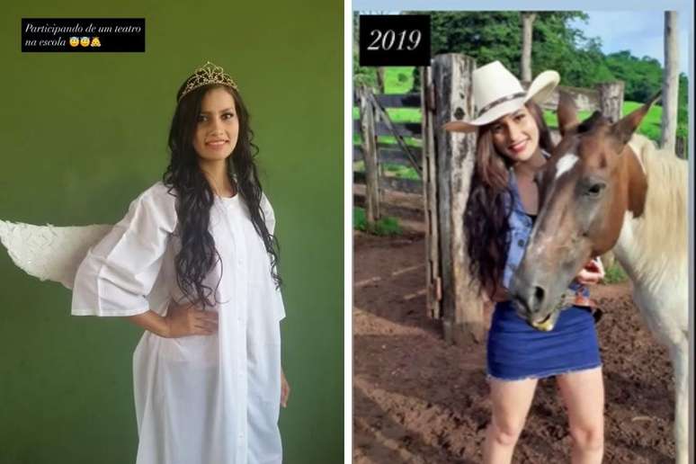 Calita Franciele compartilhou fotos da adolescência no Instagram