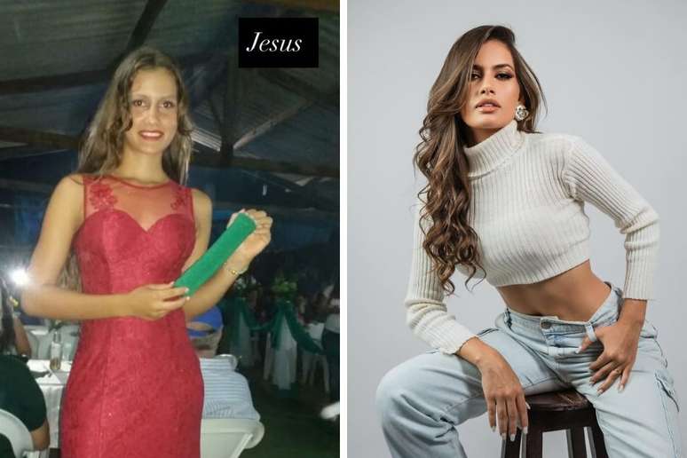 Veja o antes e depois de Calita Franciele