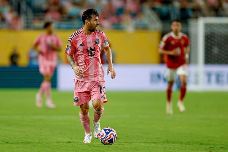 Messi (Inter Miami) durante jogo contra o Al Ahly, no dia 14.06.2025 