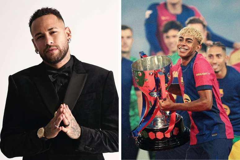 Neymar recebe Lamine Yamal em casa durante as férias no Brasil