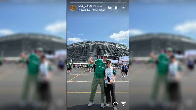 Pai de Piquerez nos stories do Instagram