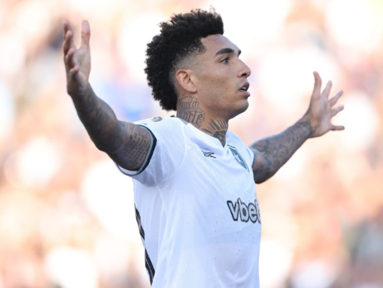 Igor Jesus, do Botafogo, comemorando gol sobre o PSG no Mundial (Foto: Vítor Silva/BFR)