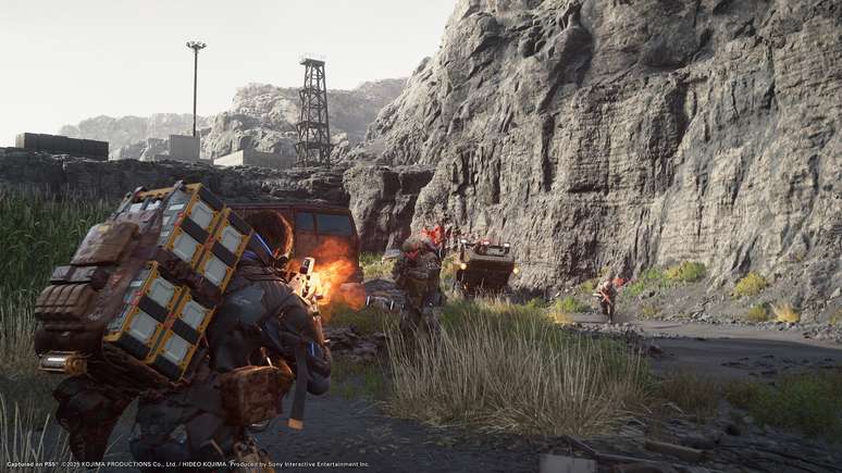 Death Stranding 2 traz boas e divertidas mecânicas de combate e/ou furtividade