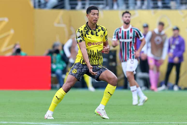 Jobe Bellingham (Borussia Dortmund) durante jogo contra o Fluminense, no dia 17.06.2025 