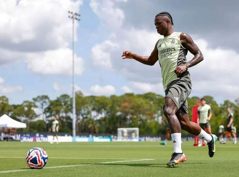Real Madrid treinou no The Gardens North County District Park, em Palm Beach, –