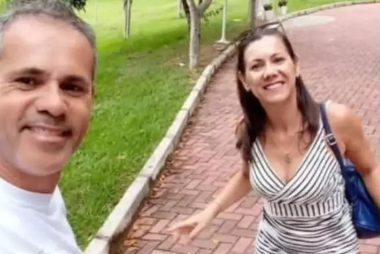 O casal Everaldo da Rocha e Janaína Moreira Soares da Rocha