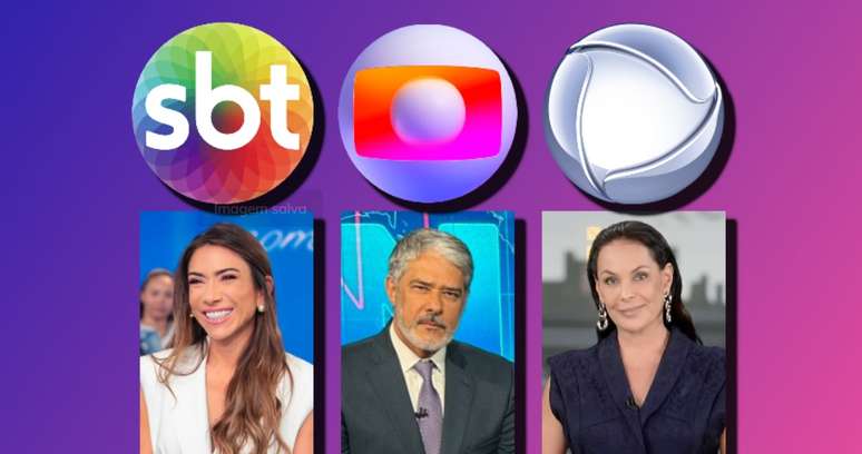 Patrícia Abravanel ('Programa Silvio Santos'), William Bonner ('Jornal Nacional') e Carolina Ferraz ('Domingo Espetacular') apresentam programas que estão entre os maiores faturamentos da TV aberta