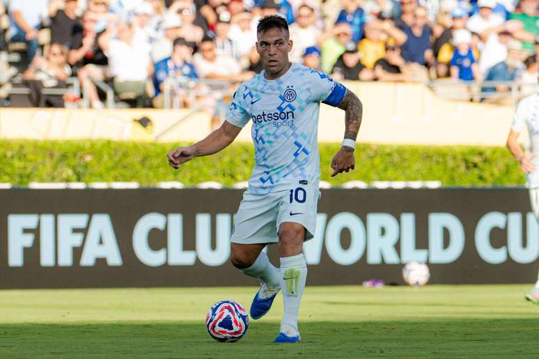 Lautaro Martínez (Inter de Milão) durante jogo contra o Monterrey, no dia 17.06.2025 