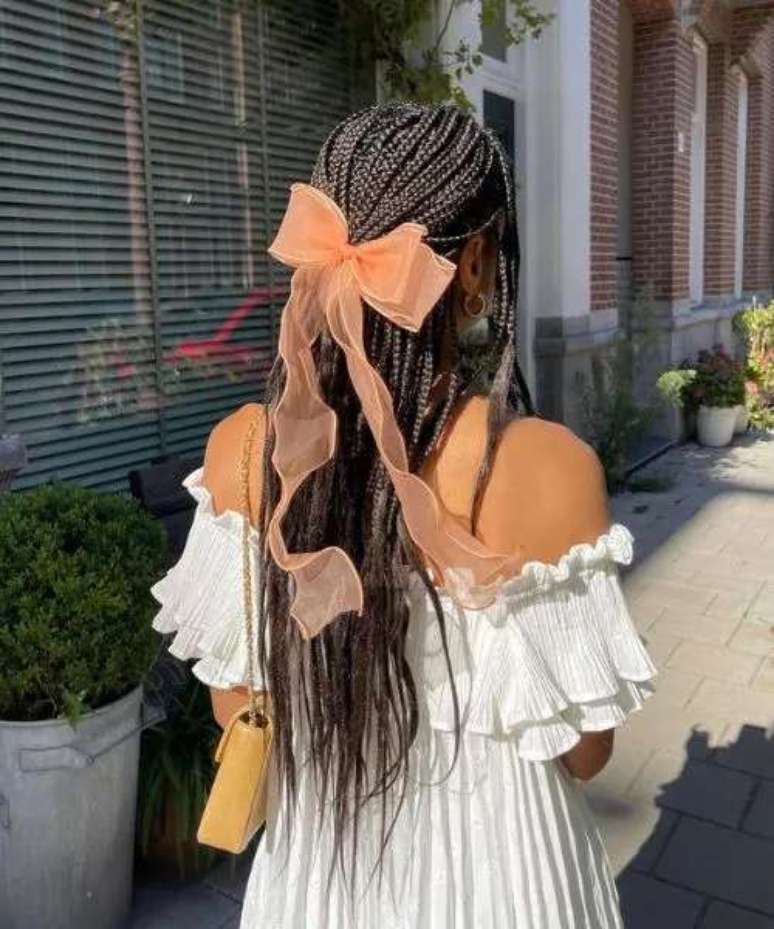 Box braid decoradas –