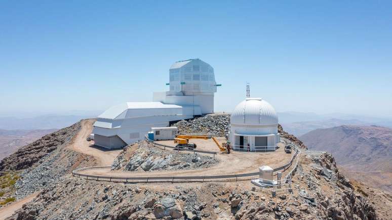 O observatório Vera C. Rubin em Cerro Pachón, no Chile