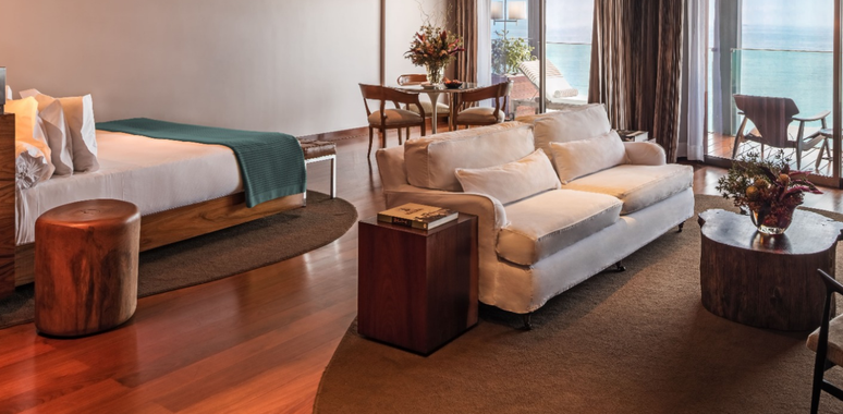 Face Fasano Hotel Sea Suite has a daily rate that costs over $ 9,000 Face Fasano Hotel Sea Suite has a daily rate that costs over $ 9,000