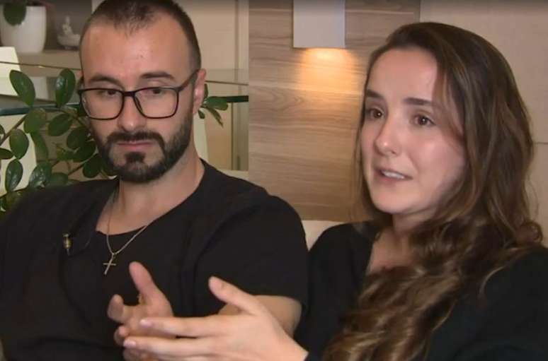 Victor Hugo Mondini Correa e Laís Campos Paes sobreviveram ao acidente com balão em Praia Grande (SC)