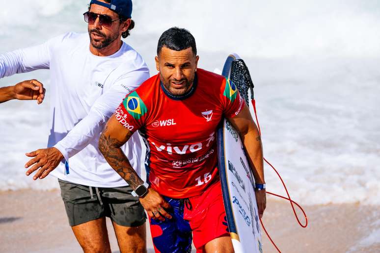 Italo Ferreira em ação no Vivo Rio Pro 