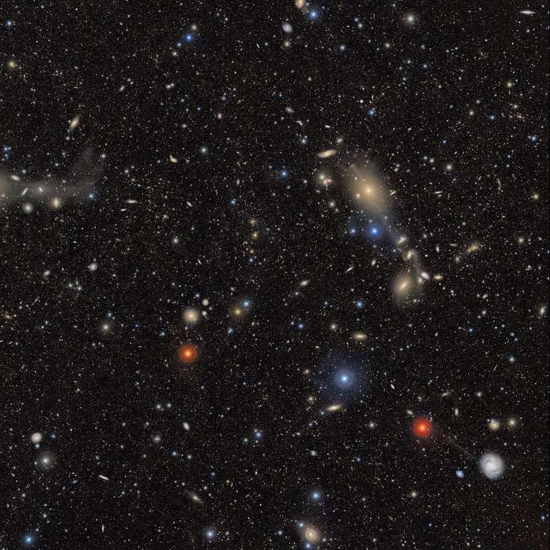 Primeiras imagens geradas pelo supertelescópio do projeto LSST, no Observatório Vera C. Rubin, no Chile. 
