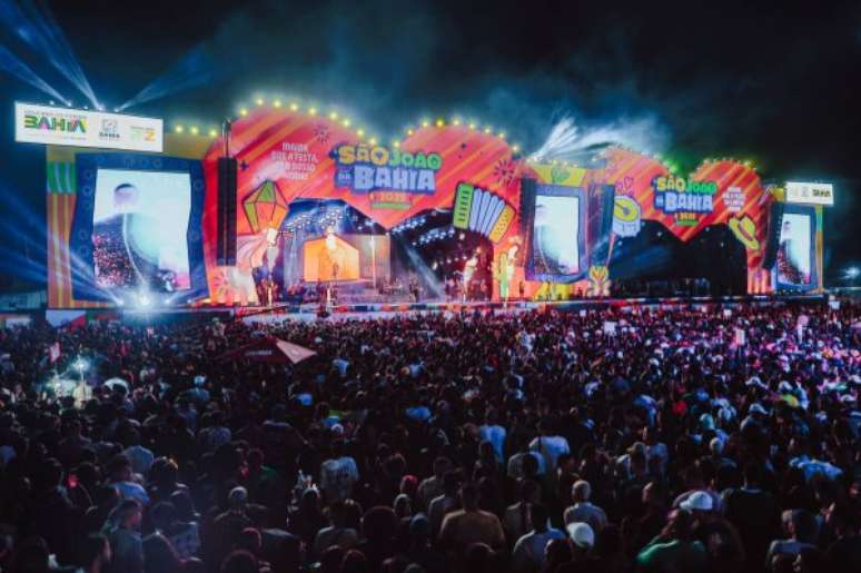 Último dia de festa do São João da Bahia no Parque de Exposições, em Salvador
