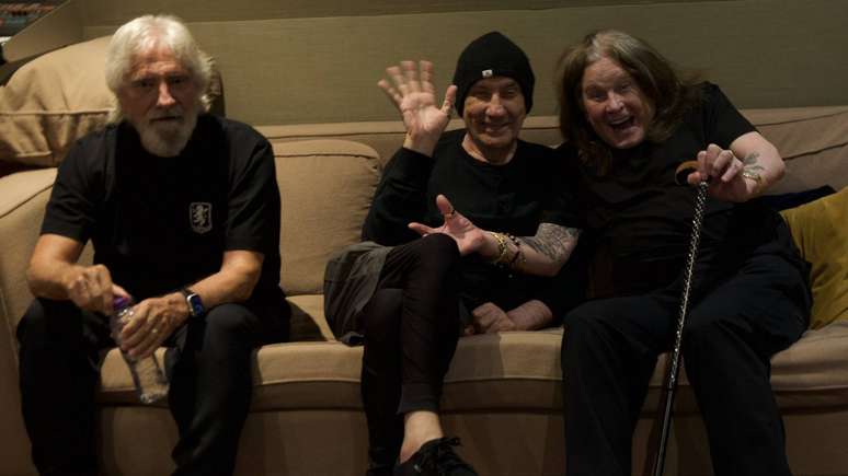 Geezer Butler, Bill Ward e Ozzy Osbourne, do Black Sabbath