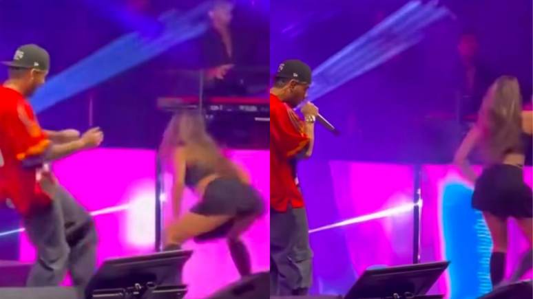 Z&eacute; Felipe &eacute; visto trocando olhares com dan&ccedil;arina e f&atilde;s apontam affair