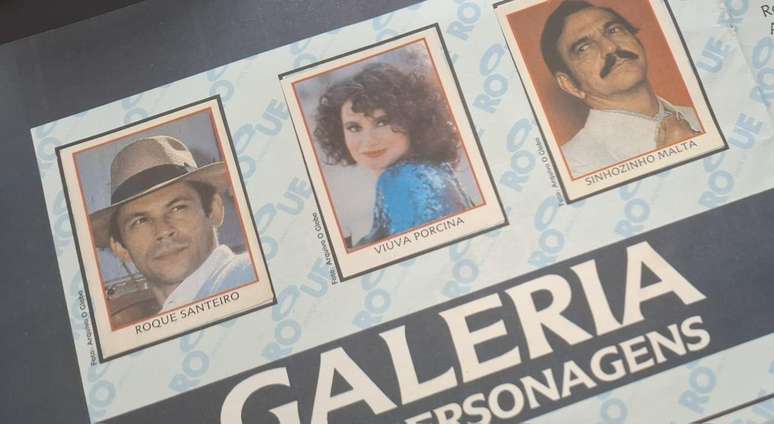 &Aacute;lbum de figurinhas sobre a novela