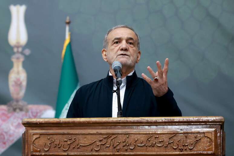 Mandatário iraniano durante um discurso em Teerã