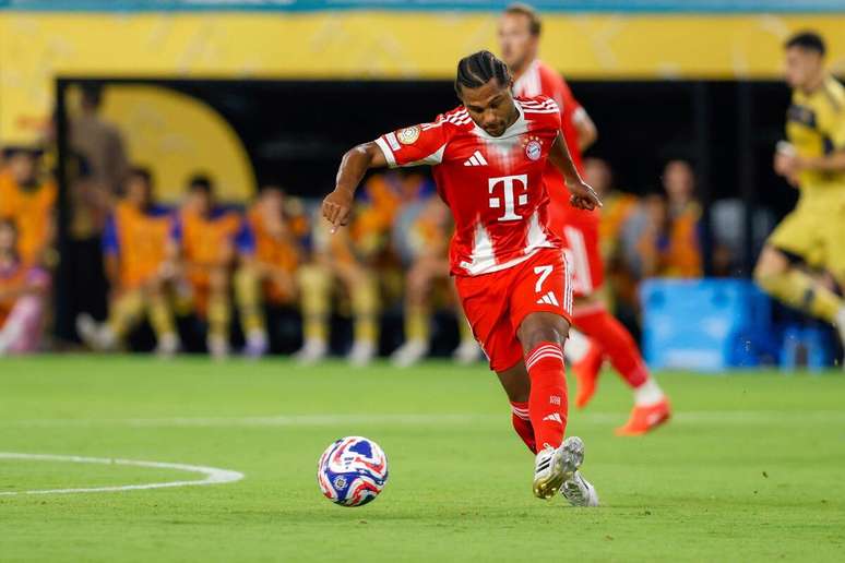 Serge Gnabry (Bayern de Munique) durante jogo contra o Boca Juniors, no dia 20.06.2025