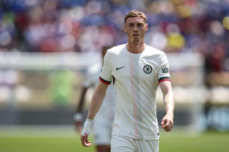 Cole Palmer (Chelsea) durante jogo contra o Flamengo, no dia 20.06.2025 