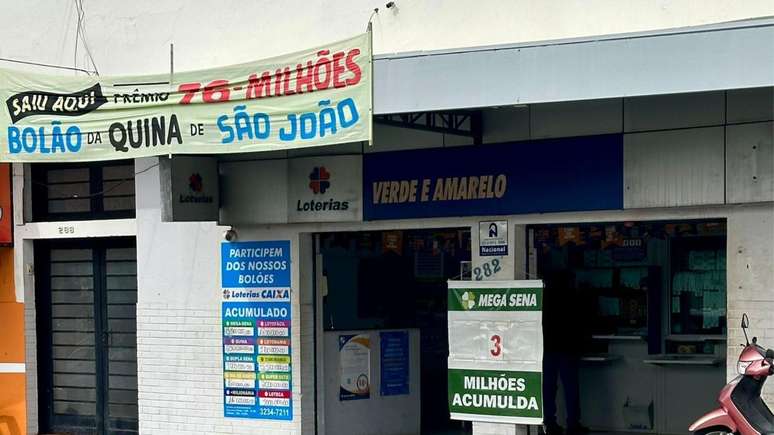Fachada da Lotérica Verde Amarelo (unidade 2), em São José do Rio Preto (SP)