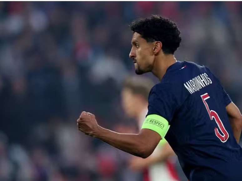 PSG చేత పనిచేసే మార్క్విన్హోస్ (ఫోటో: పునరుత్పత్తి)