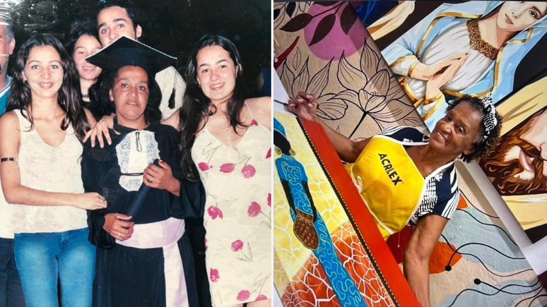 Martha entrou na faculdade aos 51 anos e se reconectou com a pintura em Fortaleza