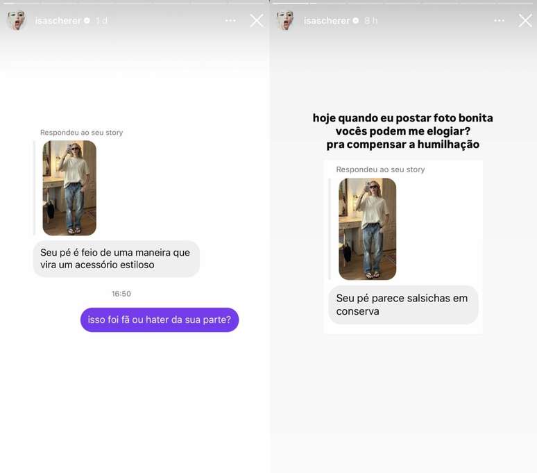 Isabella Scherer posta nova foto nas redes sociais e p&eacute;s chamam aten&ccedil;&atilde;o