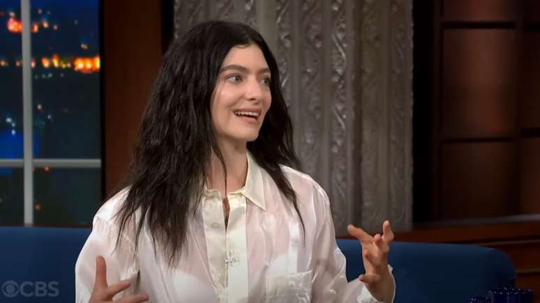 Lorde em entrevista no Late Show With Stephen Colbert