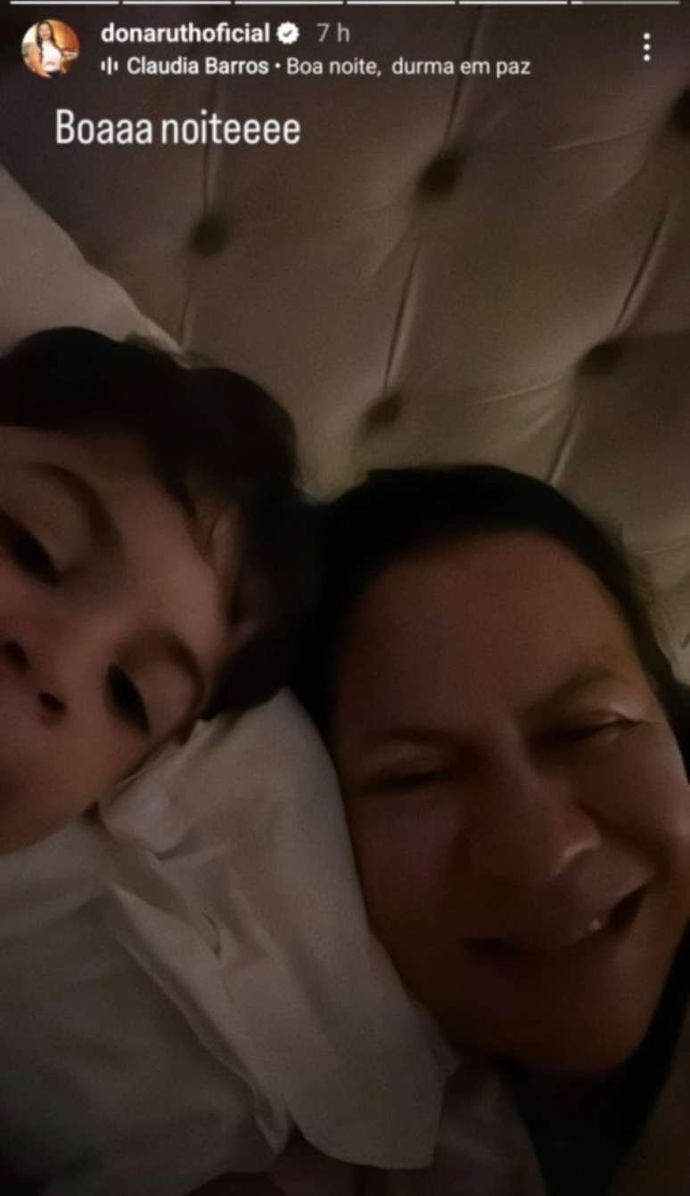 Dona Ruth com Léo