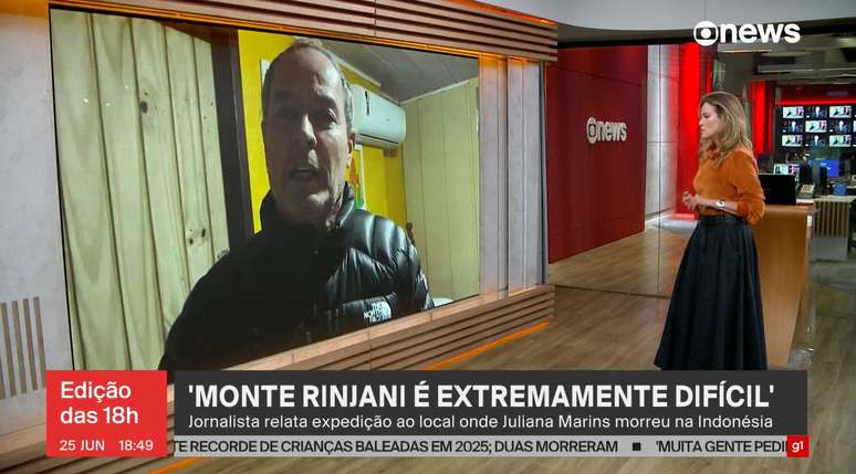 Clayton Conservani na entrevista a Natuza Nery: turistas não tinham capacidade de salvar Juliana Marins