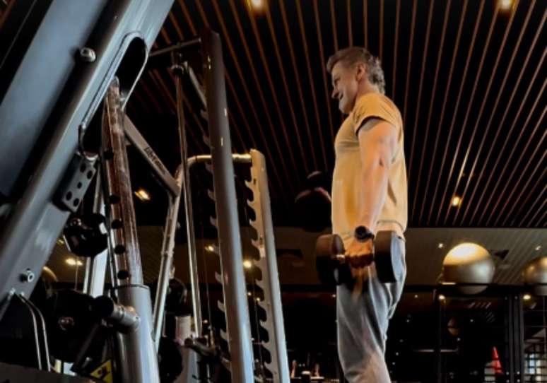 Lucas Lima na academia