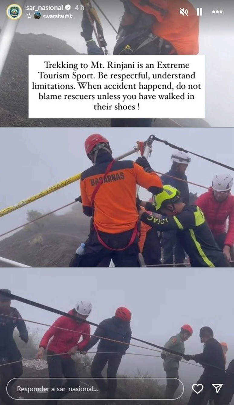 Postagem foi publicada inicialmente pelo usuário @swarataufik e republicada pela agência