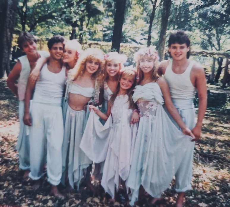 Adres with actors from the film Crystal Moon
