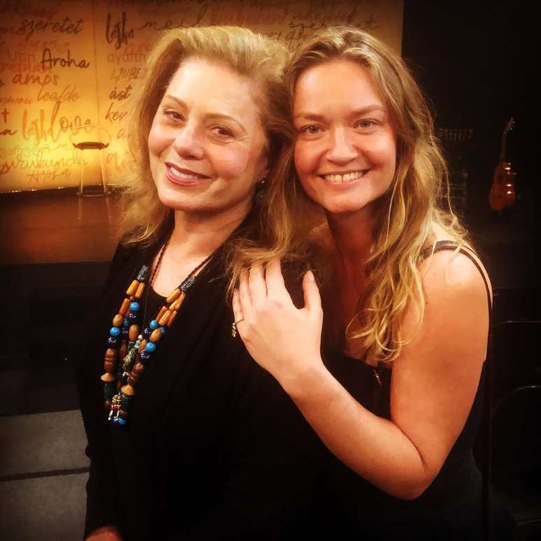 Adresa poses with Vera Fischer