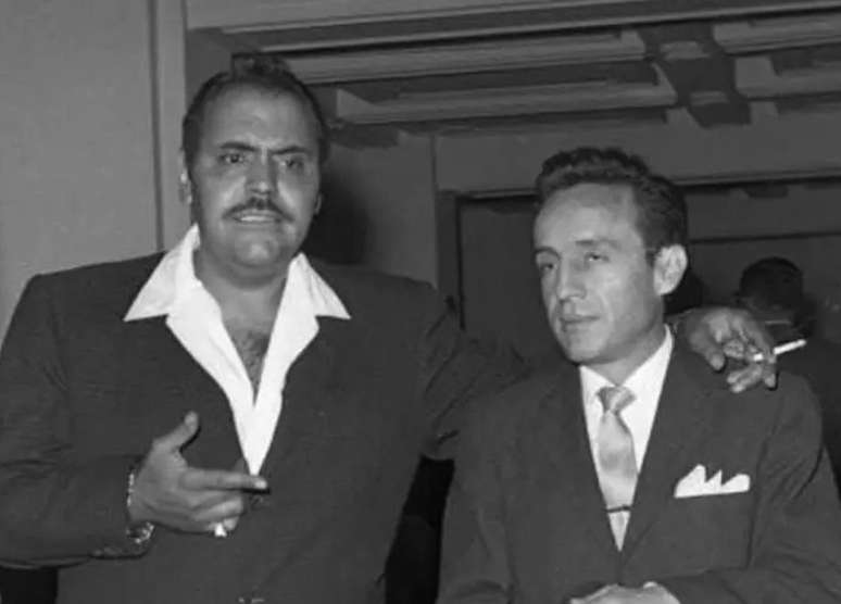 Gaspar Henaine, o Capulina, com Roberto Gómez Bolaños: série mostra relação nos bastidores