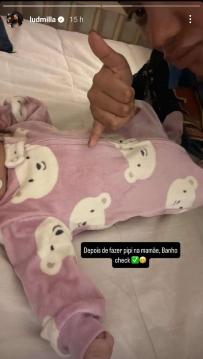 Ludmilla revela perrengue com filha