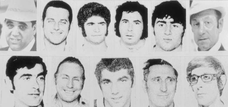 Onze membros da equipe ol&iacute;mpica israelense de 1972 foram assassinados ap&oacute;s homens armados palestinos invadirem suas instala&ccedil;&otilde;es