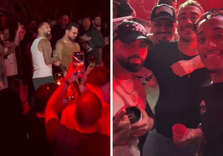 Gabigol enjoys holidays with friends in Rio
