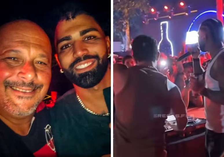 Gabigol enjoys holidays with friends in Rio