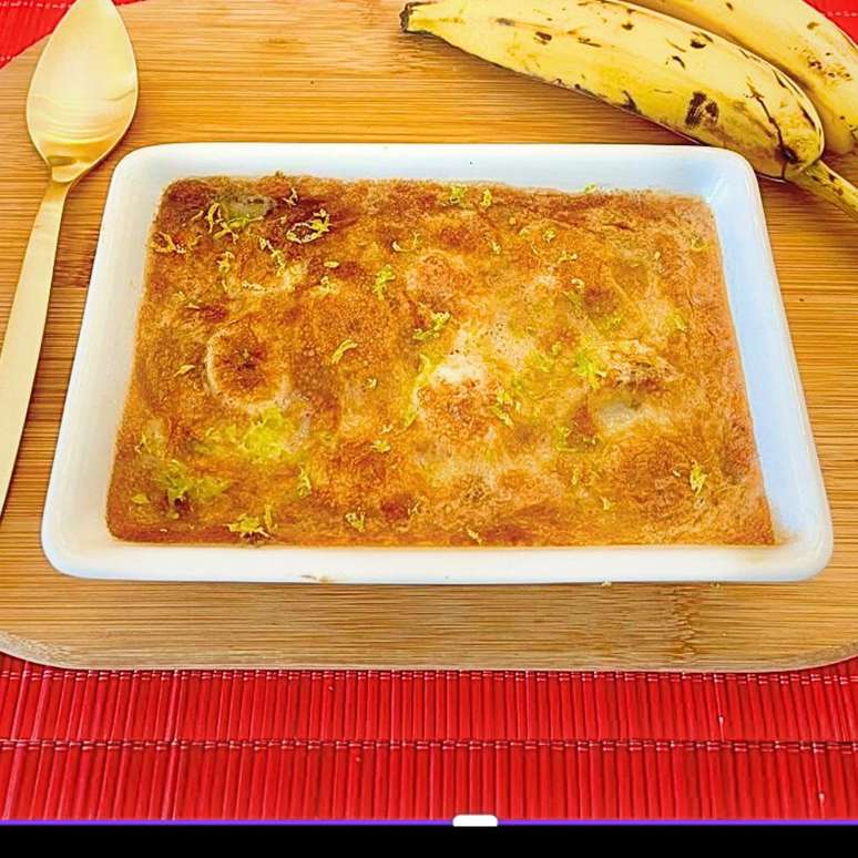 BANANA CREMOSA SEM LACTOSE NA AIRFRYER