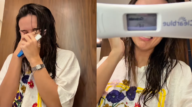 Rafa Kalimann impressiona com vídeo de sua reação ao ver teste positivo