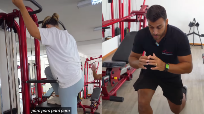 Personal trainer revela forma correta de usar graviton; veja 