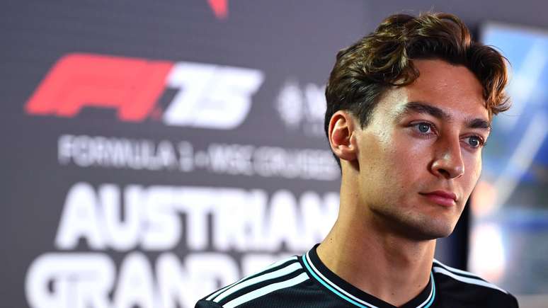 George Russell em dia de mídia na Áustria